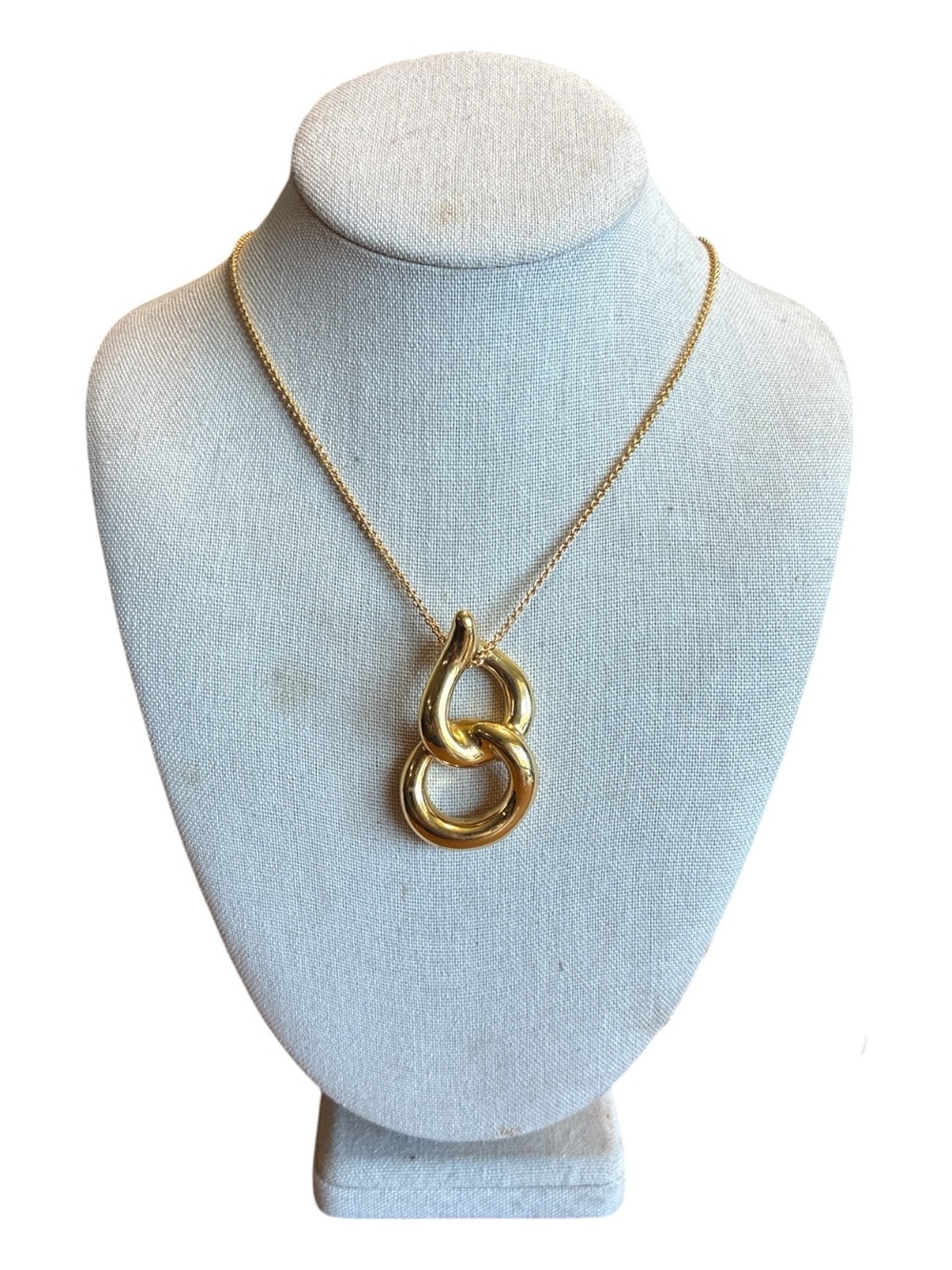 Monet Gold Loop Pendant Necklace